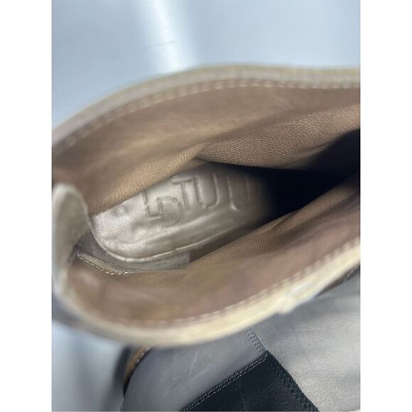 LD Tuttle quality leather Taupe Made in Italy ankle boots Size 38 US 8 - Picture 6 of 11